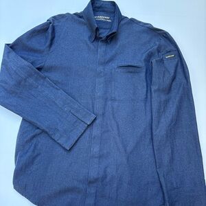 SHARPCHEF Denim Chef Button Up Long Sleeve Shirt UNISEX Size XL